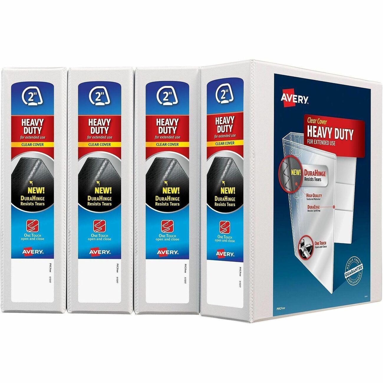 Avery Binder 2 Hdv 4Pk White