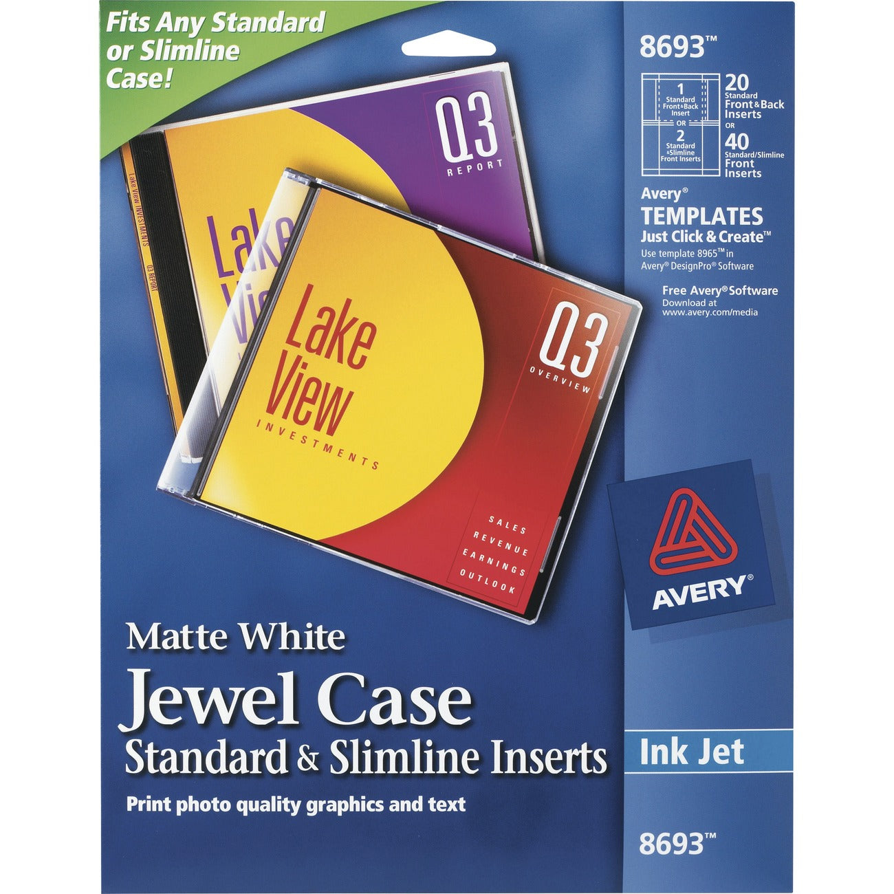 Avery Cd Jewelcase Insert