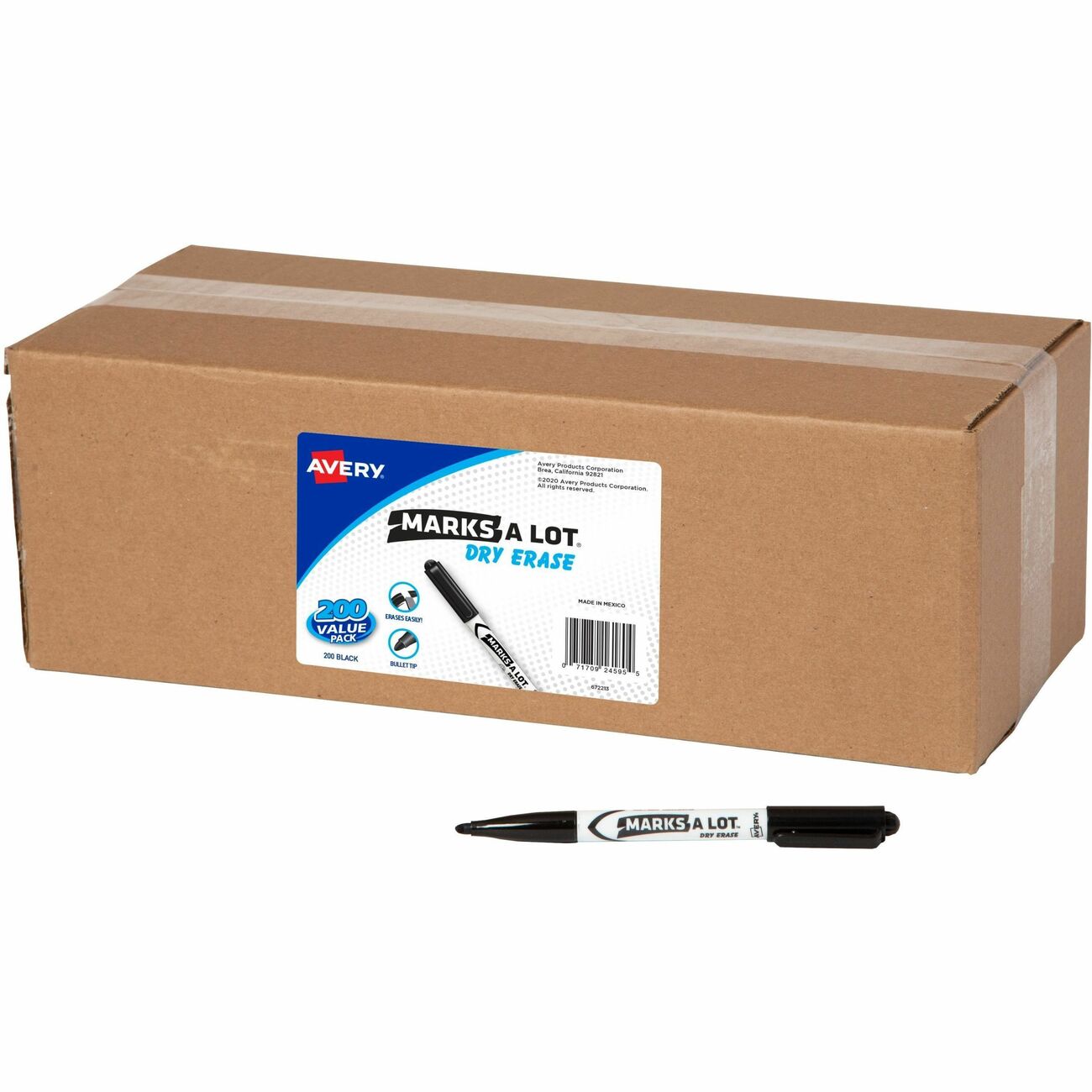 Avery Marker Ps De Bk Bt Bulk 200
