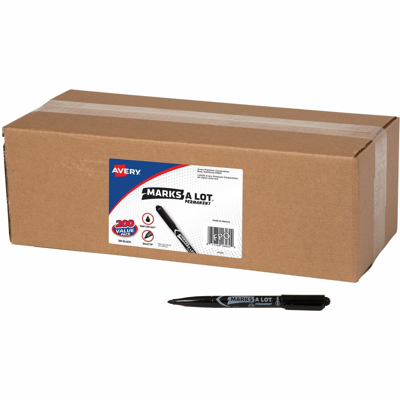 Avery Marker Ps Prm Bk Bt Bulk 20