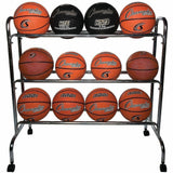 Champion Sports 12 Ball Powder-Coated Ball Cart
