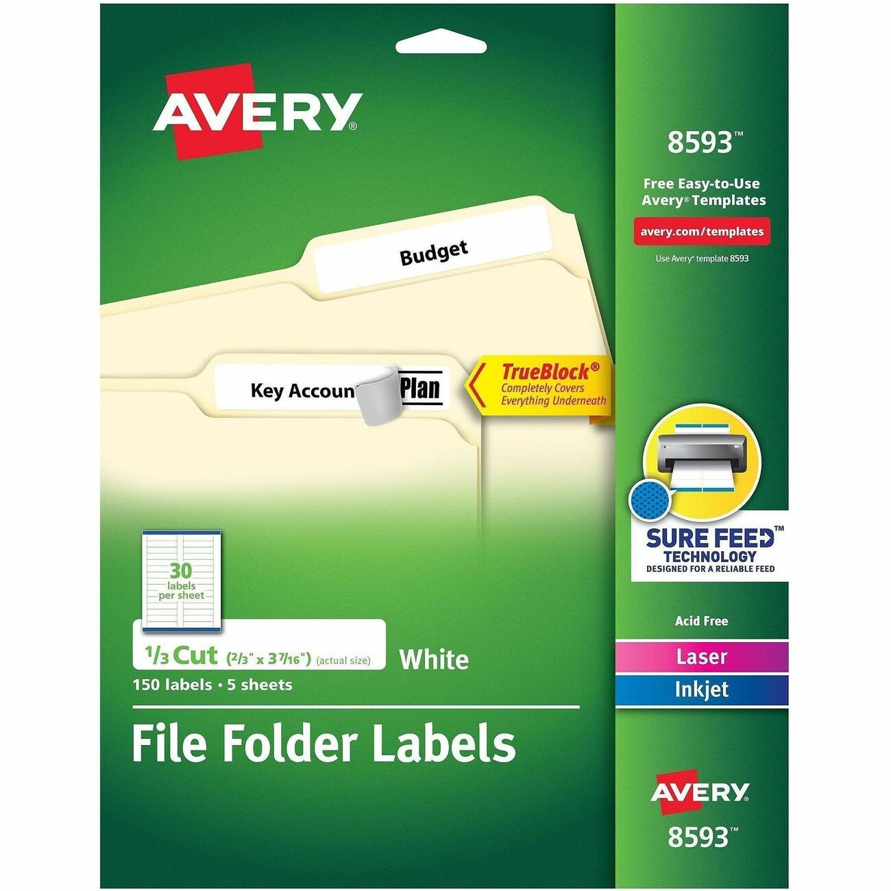 Avery Label Trueblock We 30Up