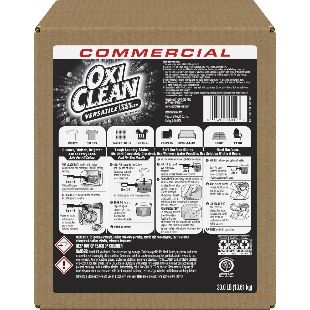 Remover Stain Oxiclean 30Lb