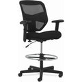 HON Stool Task Hiback Mesh Blk