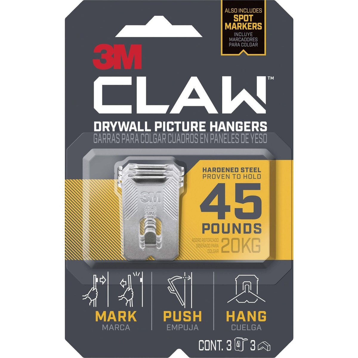 3M CLAW Drywall Picture Hanger