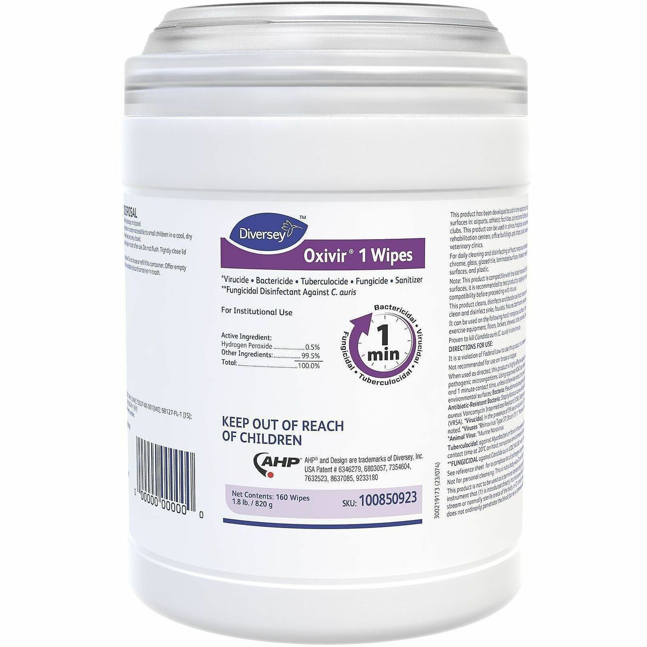 Diversey Wipe Oxivir 160Ct 12Cs