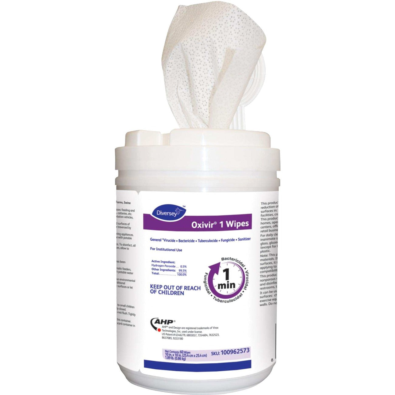 Diversey Wipe Disinfect 60Ea 12/Ct