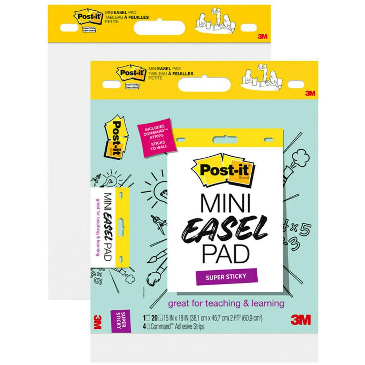 Post-it&reg; Post it Super Sticky Mini Easel Pad