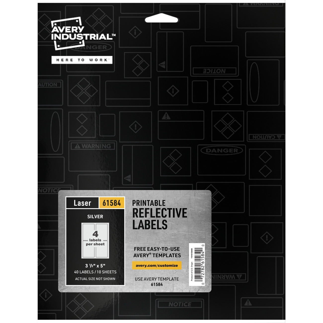 Avery Label Reflect 3.5X5