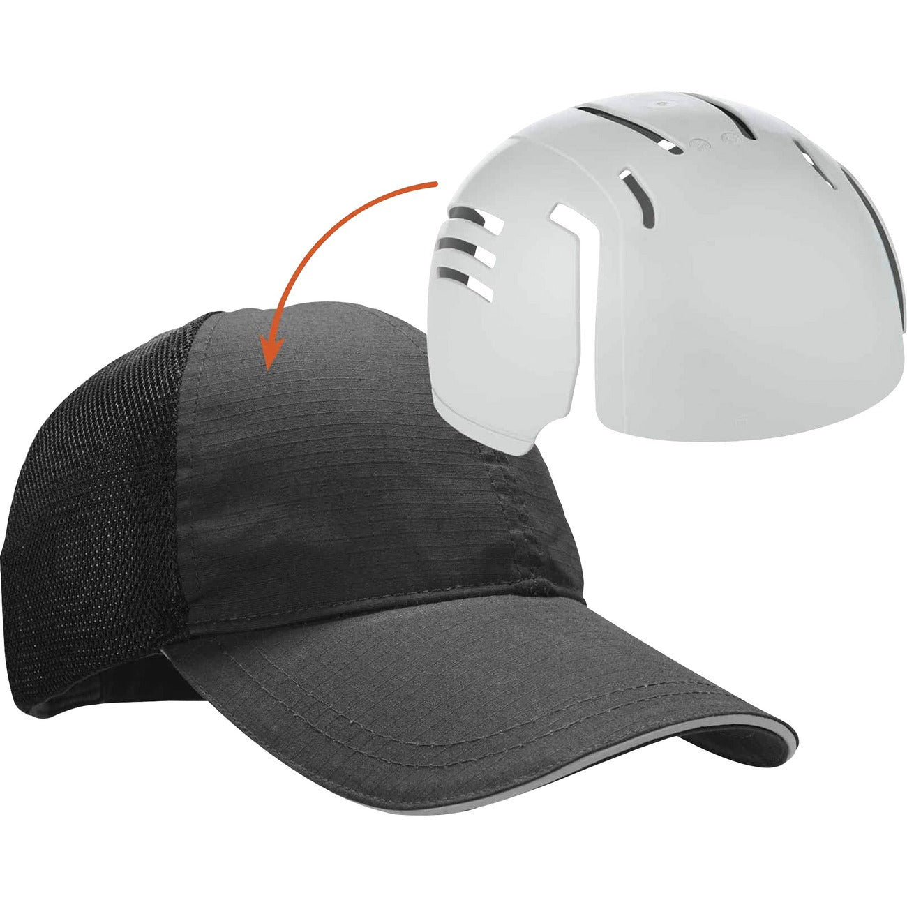 Baseball Cap W/Insert Black