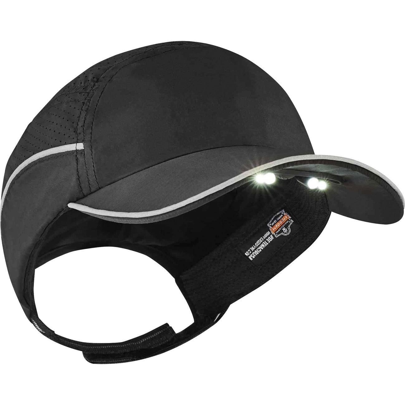 Bump Cap Lw W/Led Long Blck