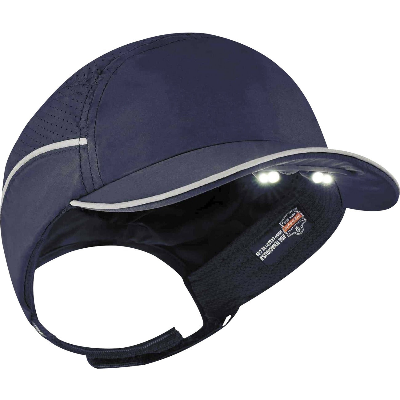 Bump Cap Lw W/Led Short Nvy