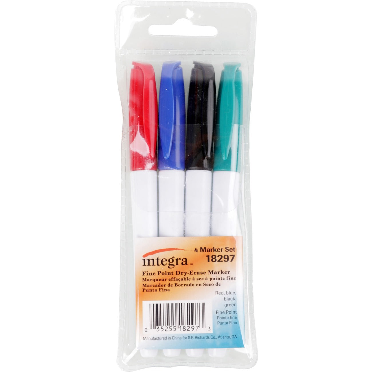 Marker Dry-Erase Fine 4Pk