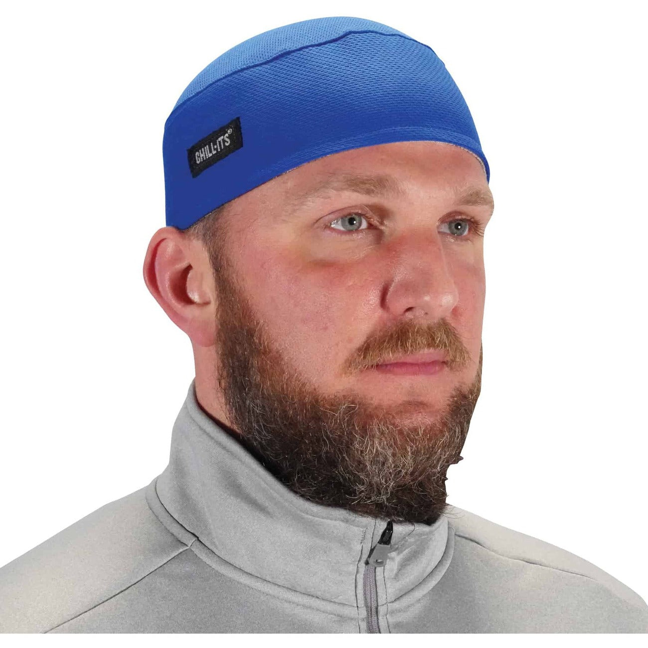 Skull Cap-Terry Cloth Blue