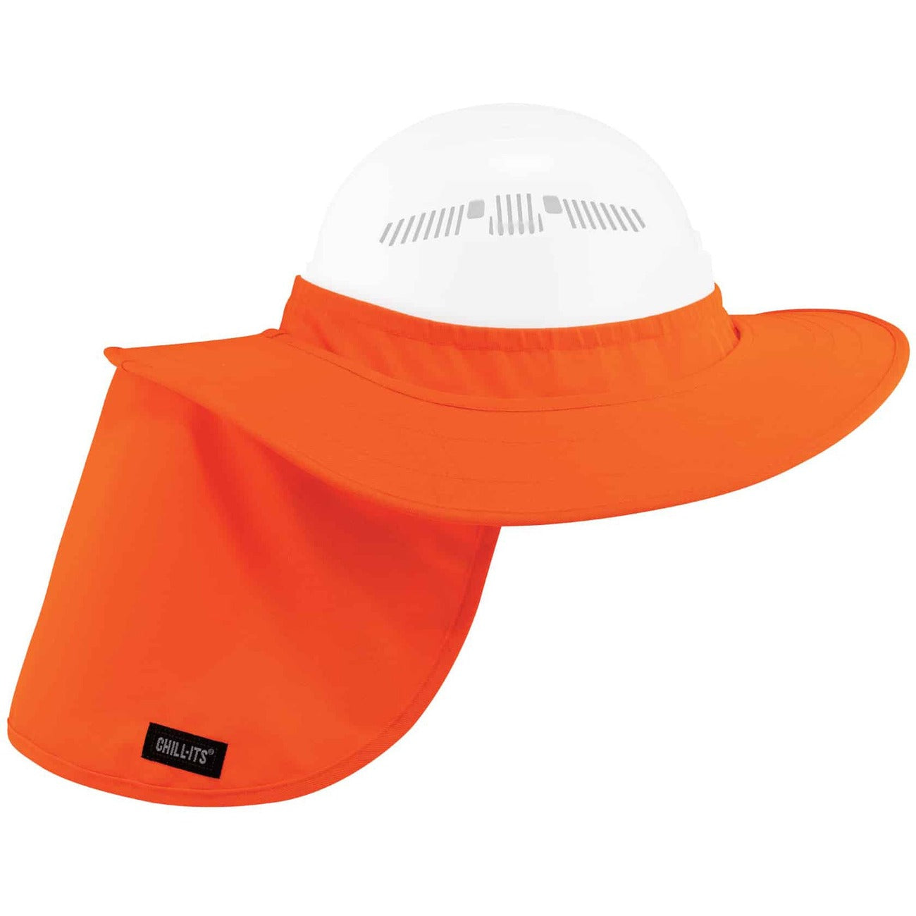 Hard Hat Brim W/Shade Orng