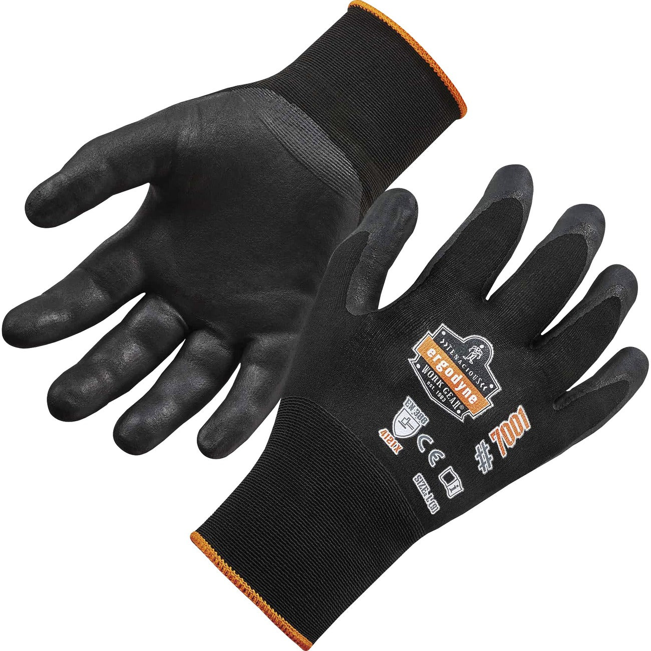 Glove Nitrile-Coated M Blk