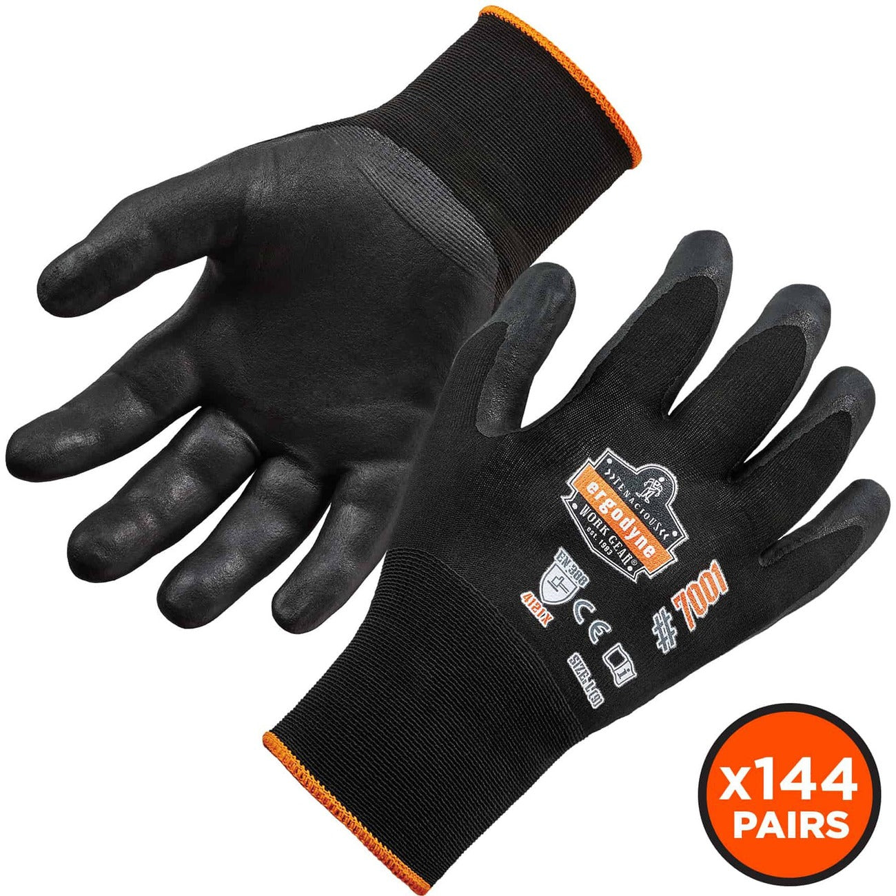 Glove Nitrile-Coated 2X Blk