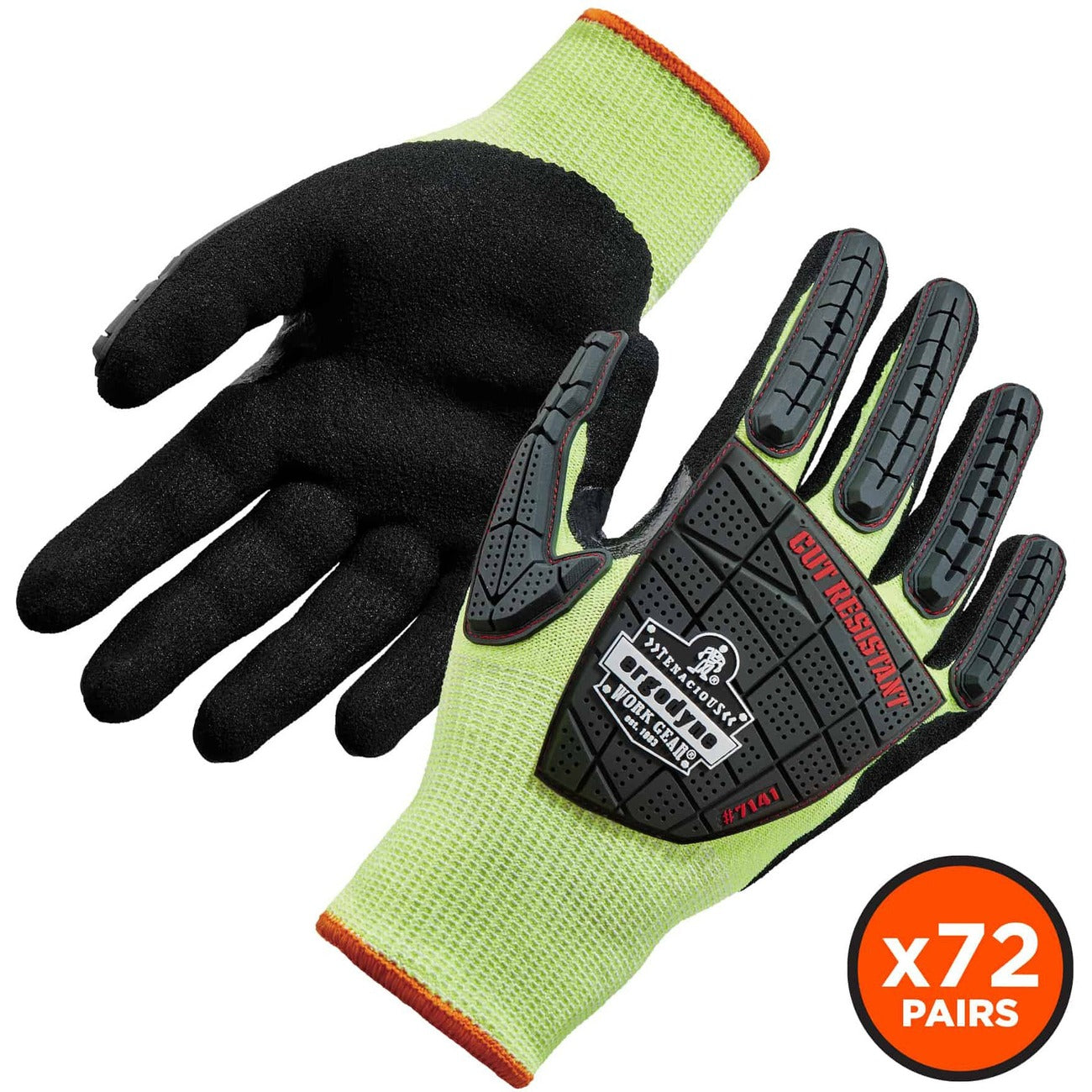 Gloves Coated Dir A4 S Lime