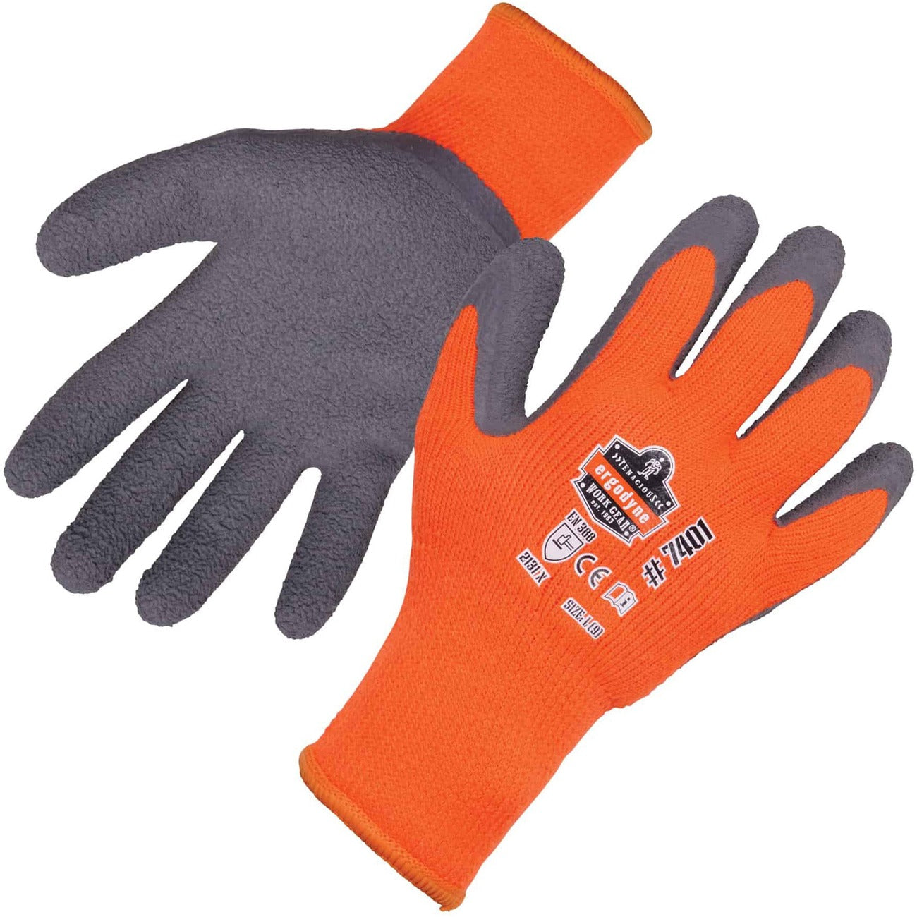 Gloves Coated Winter M Orng