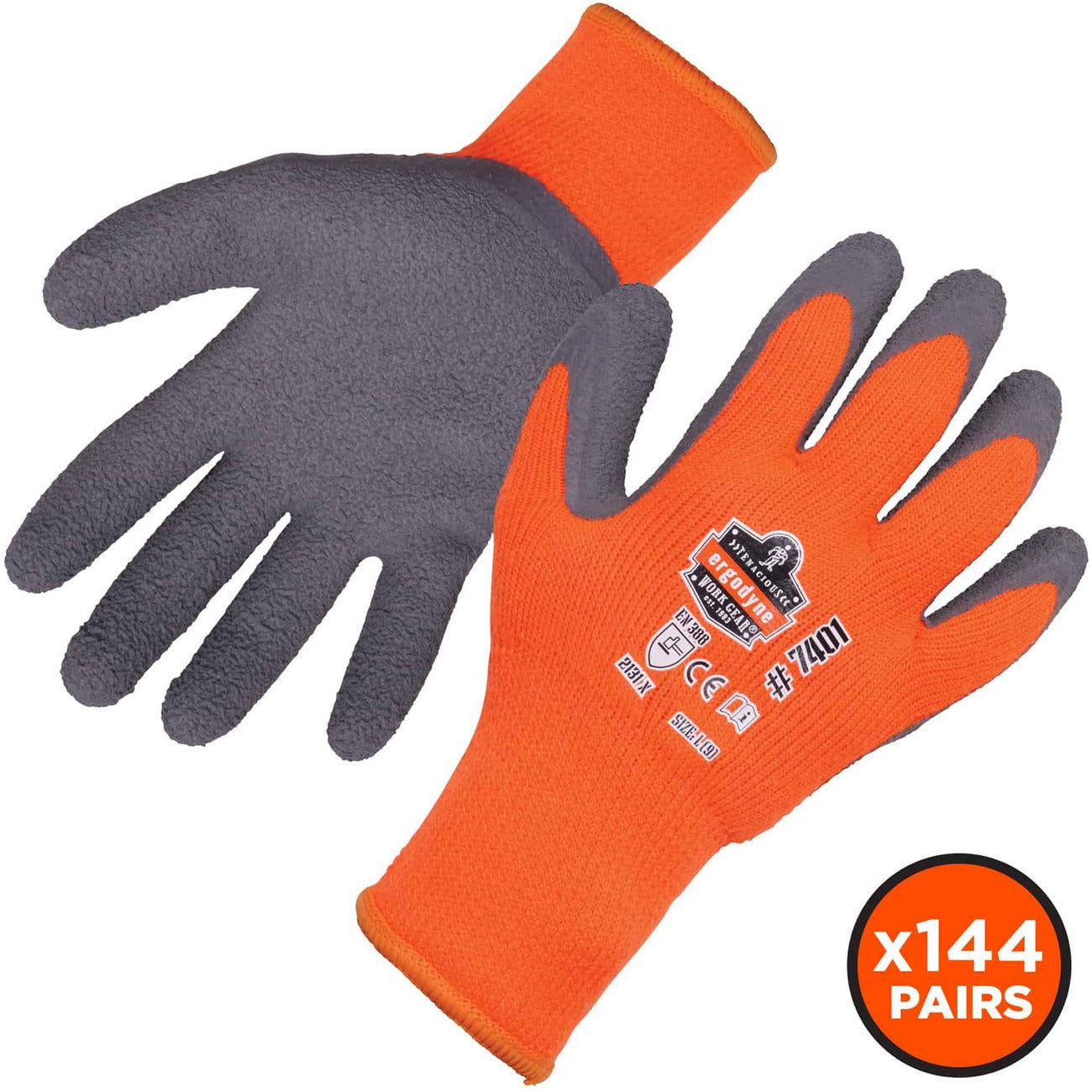 Glove Coated Winter 2X Orng