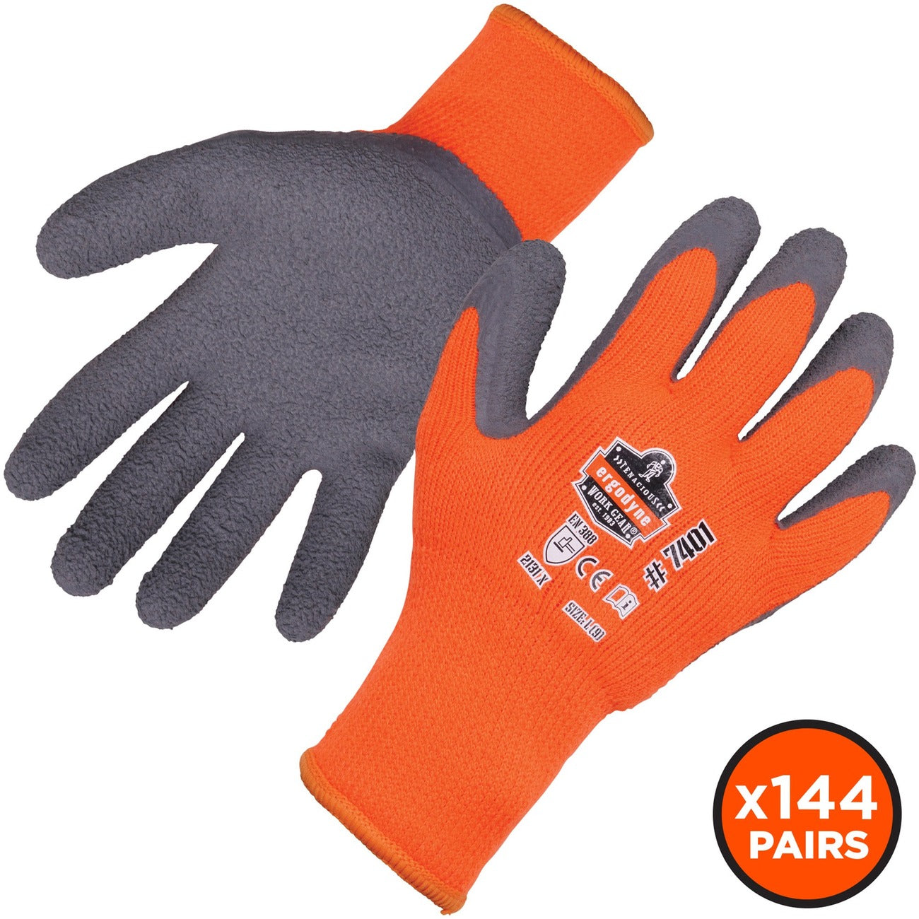 Glove Coated Winter Xl Orng