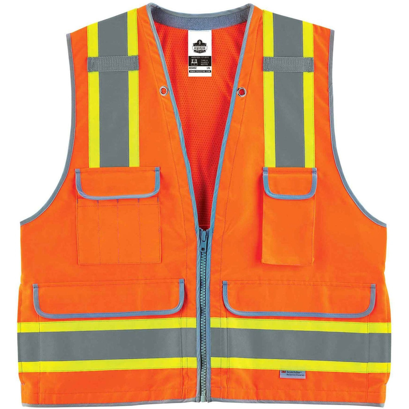 Vest Hd Surveyors L/Xl Orng