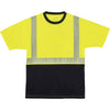 T-Shirt Black Front Xl Lime
