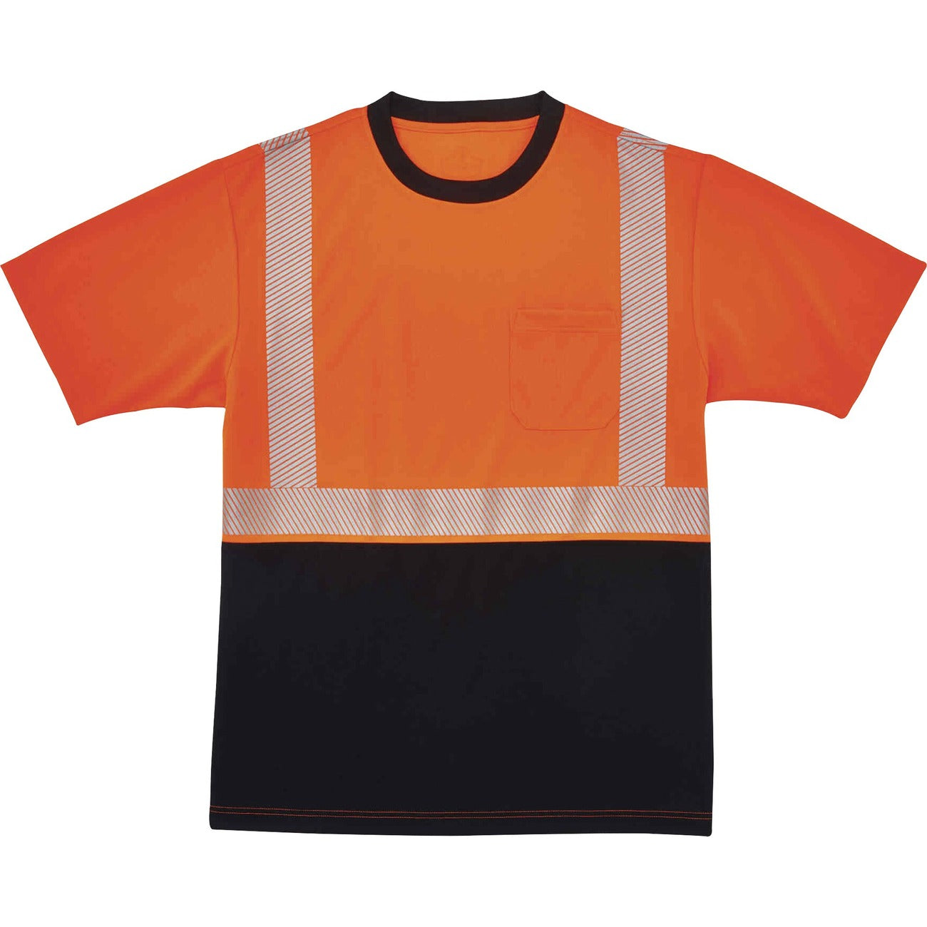 T-Shirt Black Front S Orng