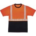T-Shirt Black Front M Orng