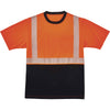 T-Shirt Black Front 2X Orng