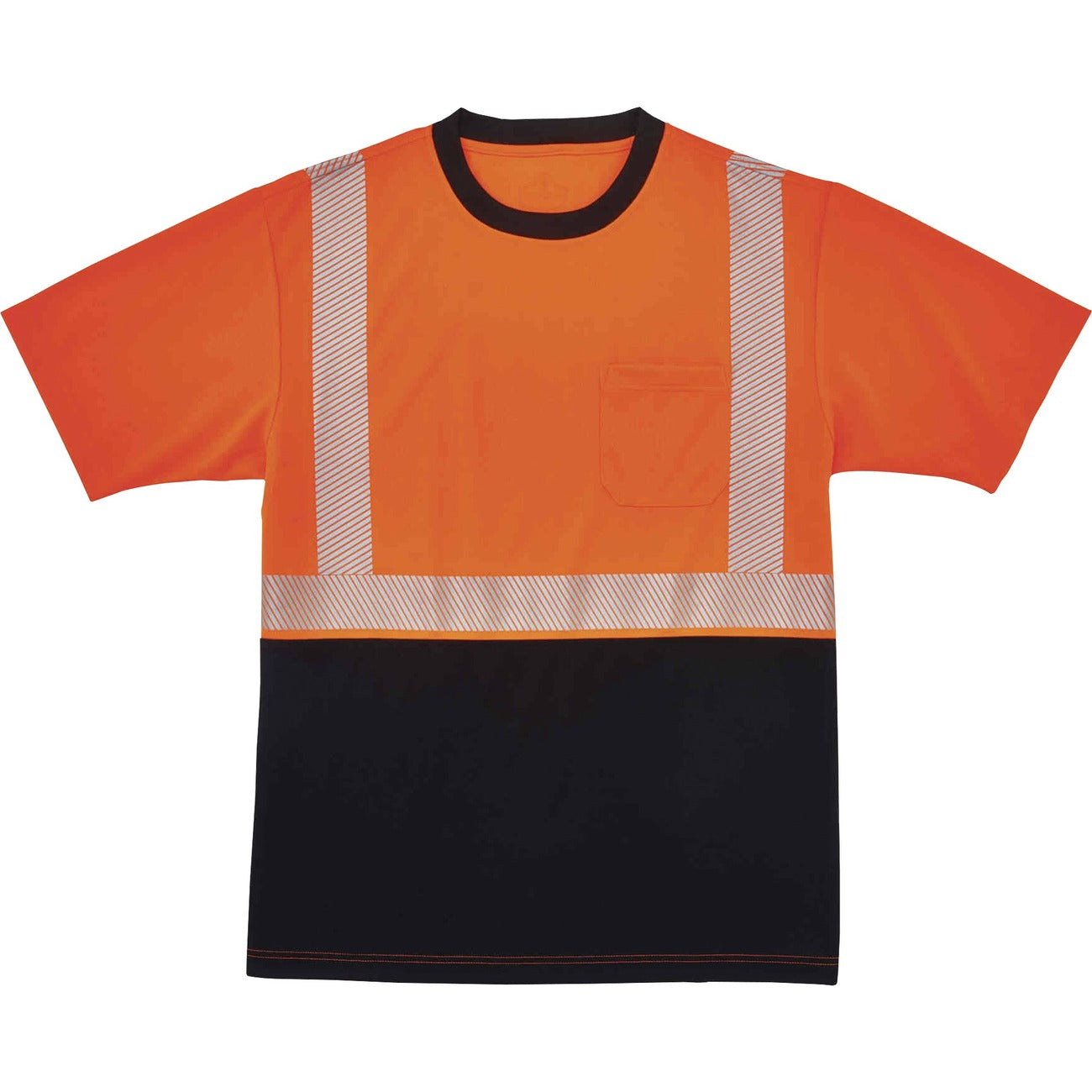 T-Shirt Black Front 2X Orng