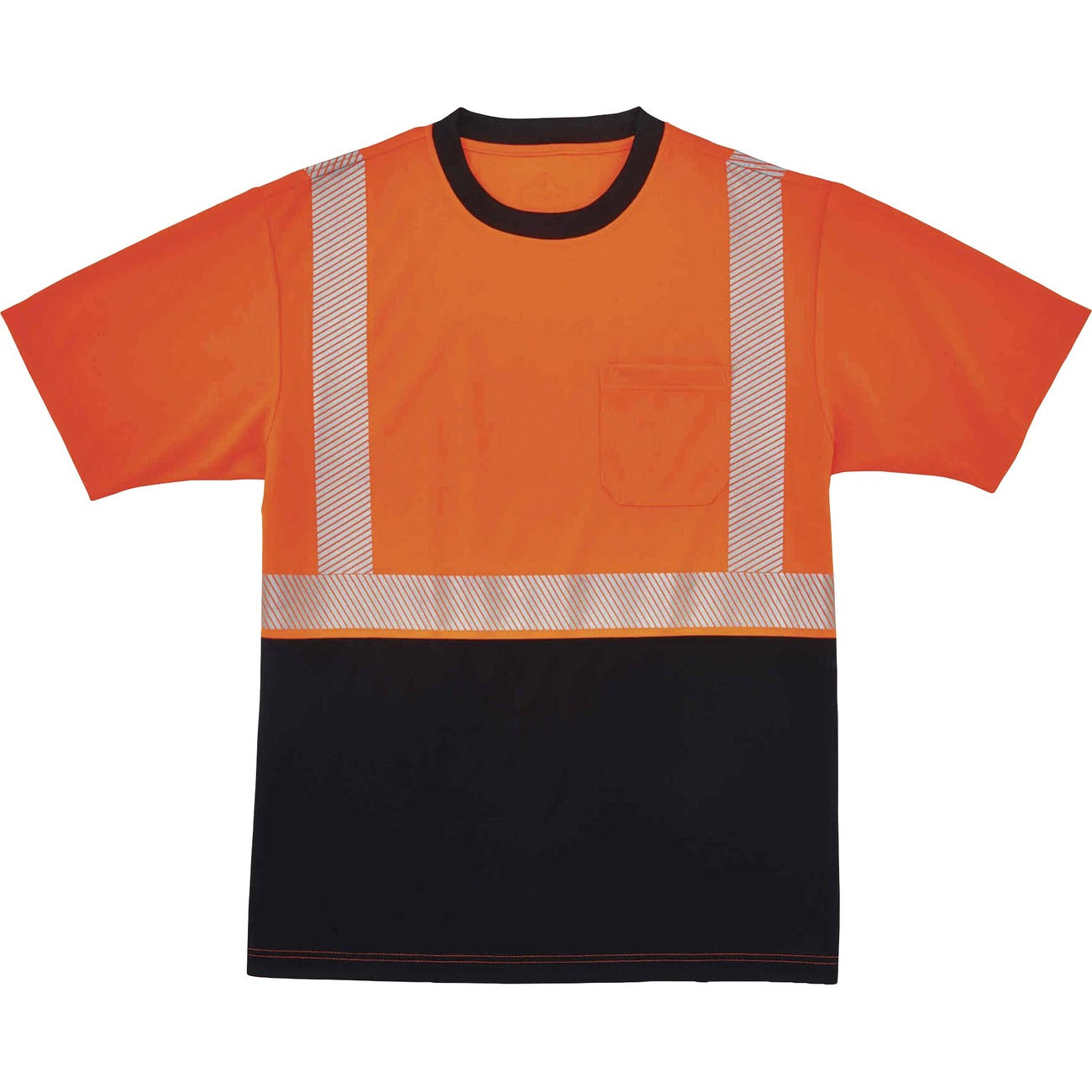 T-Shirt Black Front 5X Orng