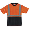 T-Shirt Black Front 2X Orng