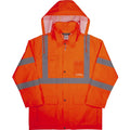 Rain Jacket Hv Xl Orange