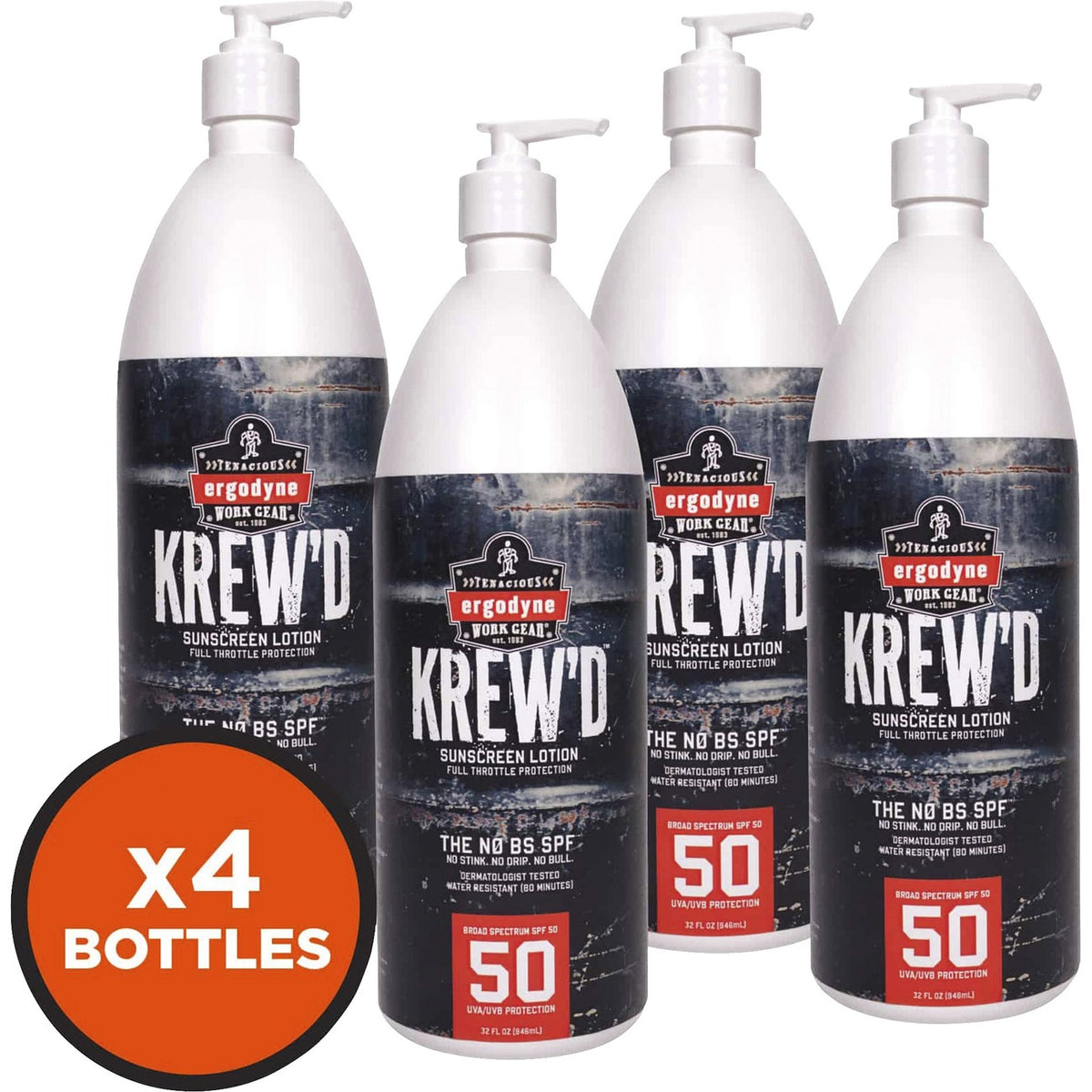 Sunscreen Lotion 32Oz 4-Pk