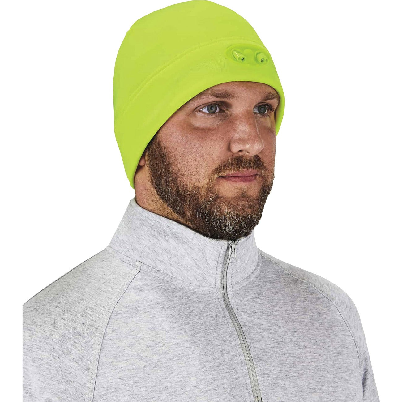 Beanie Hat With Lights Lime