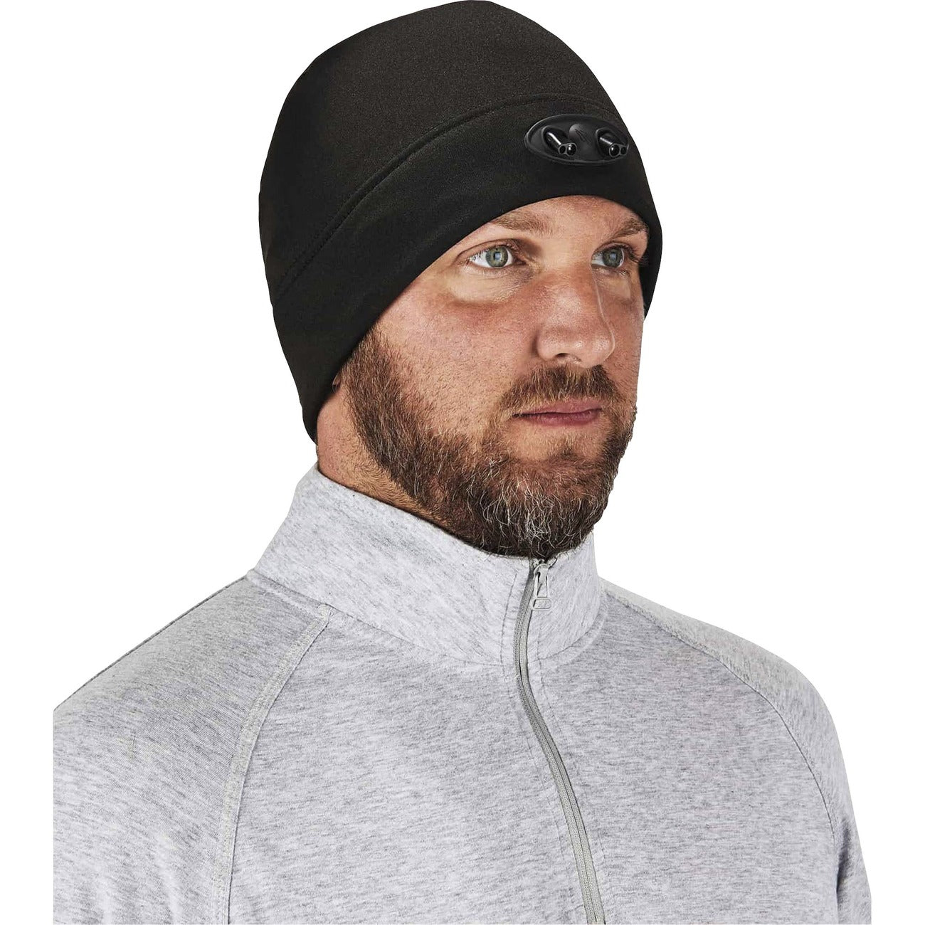 Beanie Hat With Lights Blck