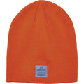 Ribbed Knit Beanie Orange