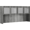 Safco Aberdeen Series 72" Hutch, Glass Doors