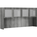 Safco Aberdeen Series 72" Hutch, Glass Doors
