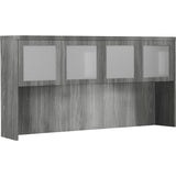 Safco Aberdeen Series 72" Hutch, Glass Doors