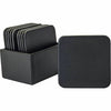 Coaster Set Lthr Sq 10