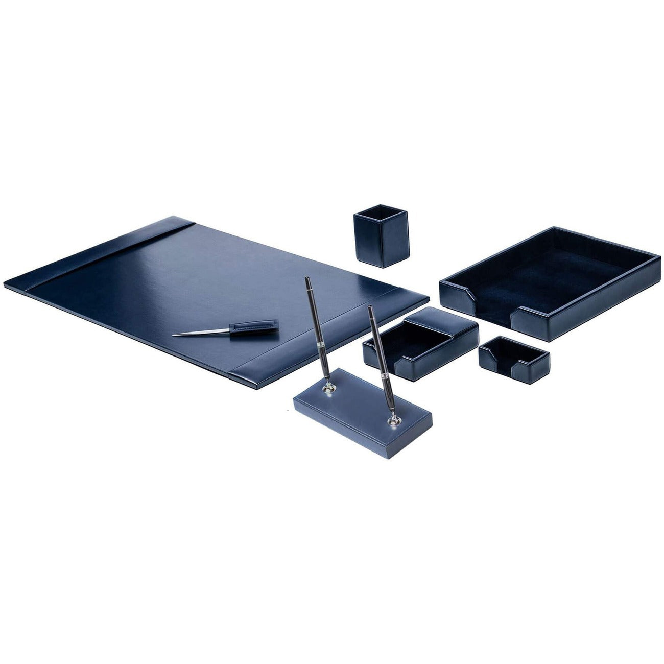 Dsk St Bnd Lthr Be 7Pc