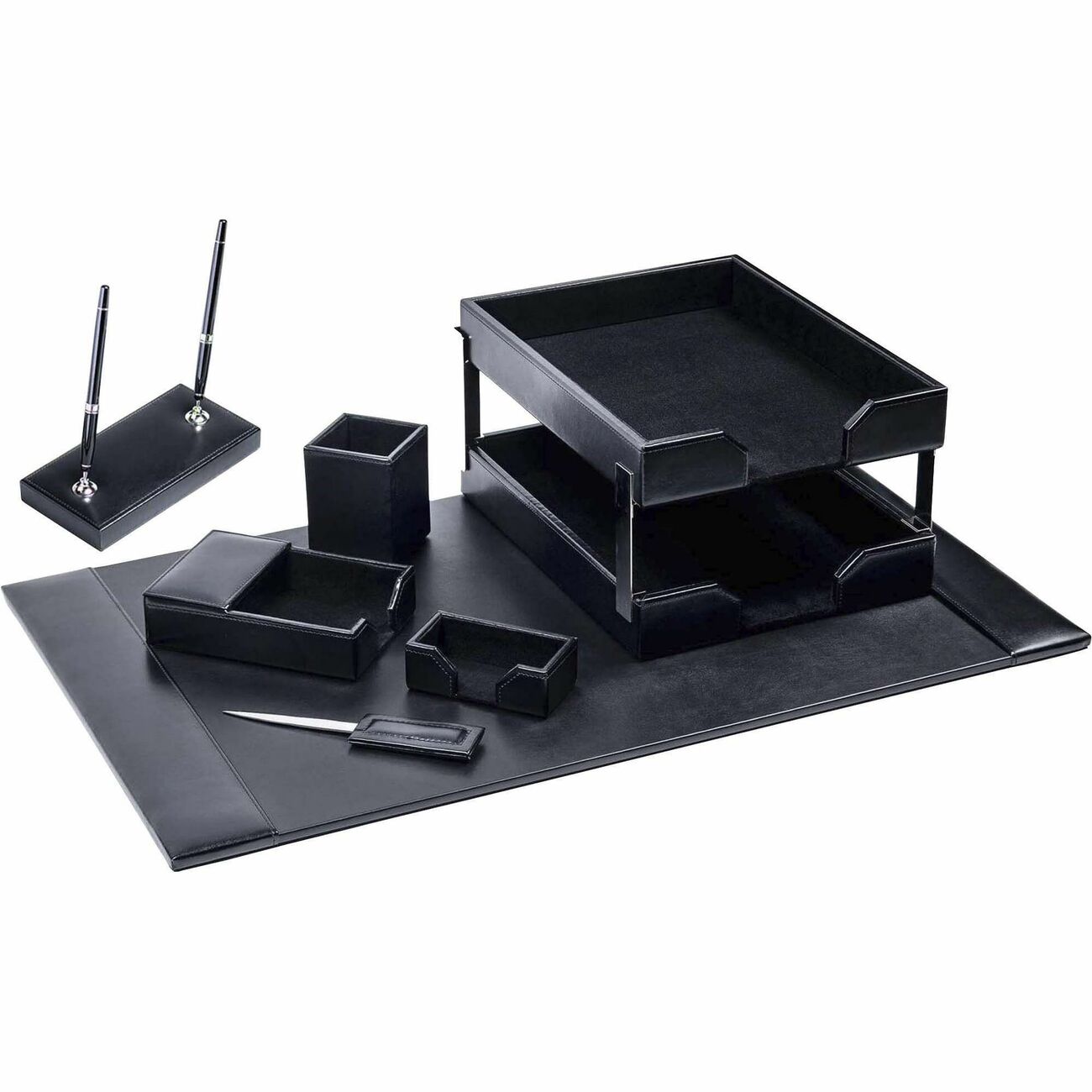 Dsk St Bnd Lthr Bk 9Pc
