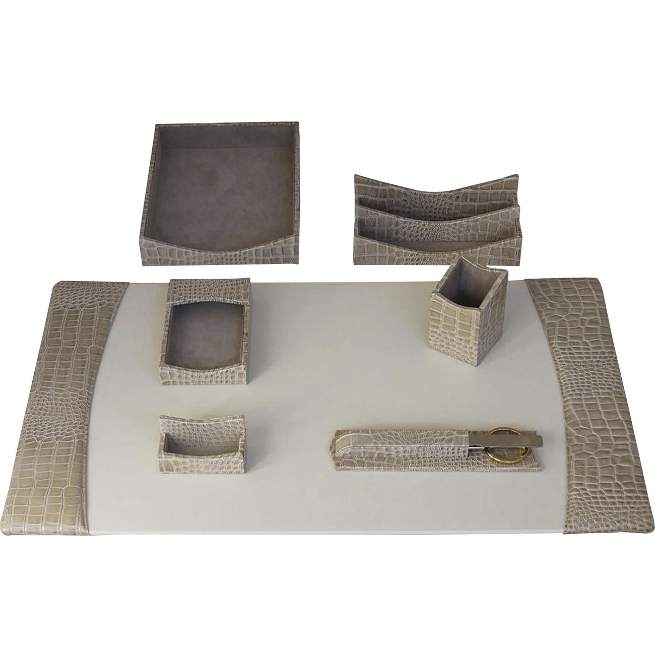 Dsk St Lthr Protacini Beige