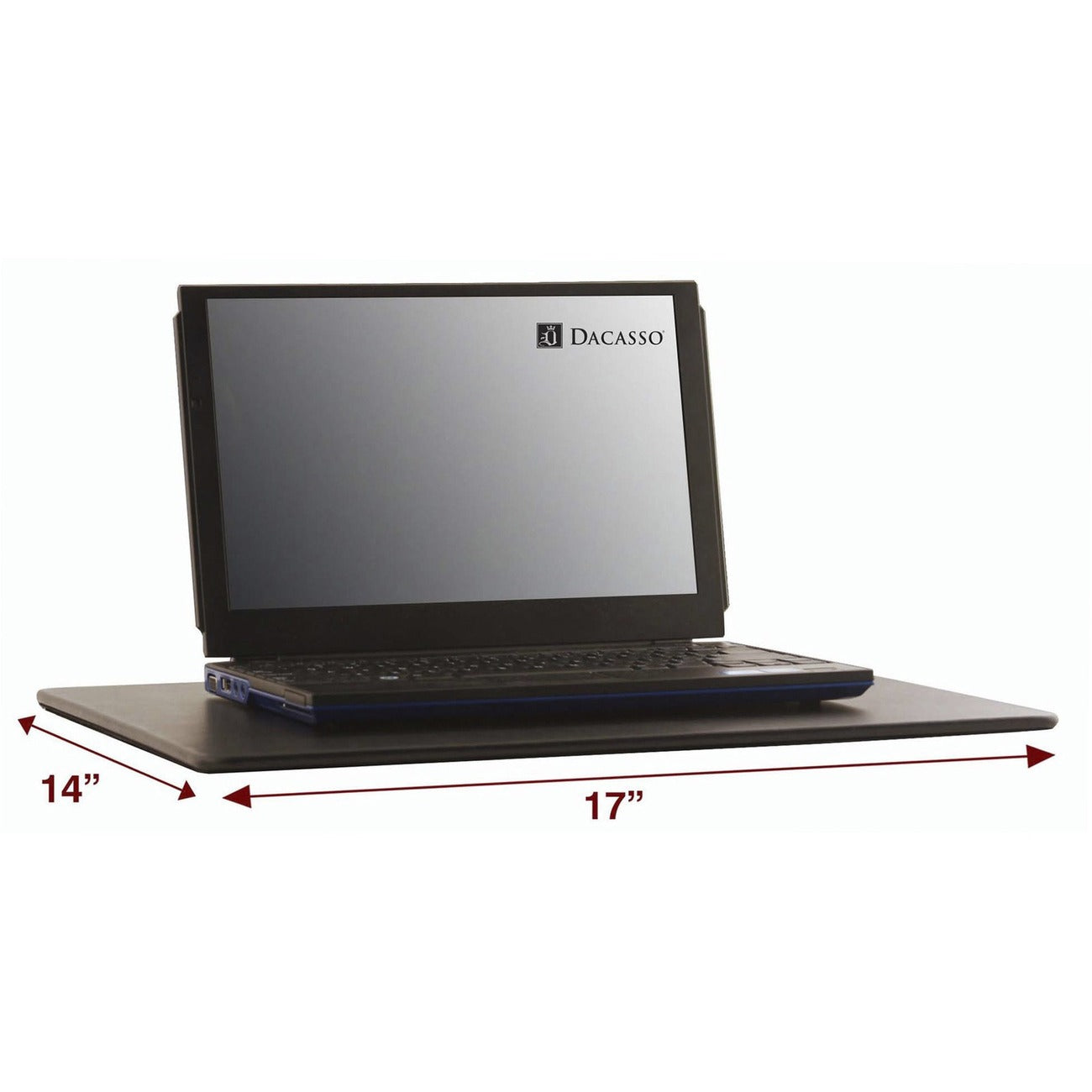 Lap Desk Lthrette Bk 17X14