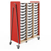 Safco Whiffle Typical Triple Rolling Storage Cart