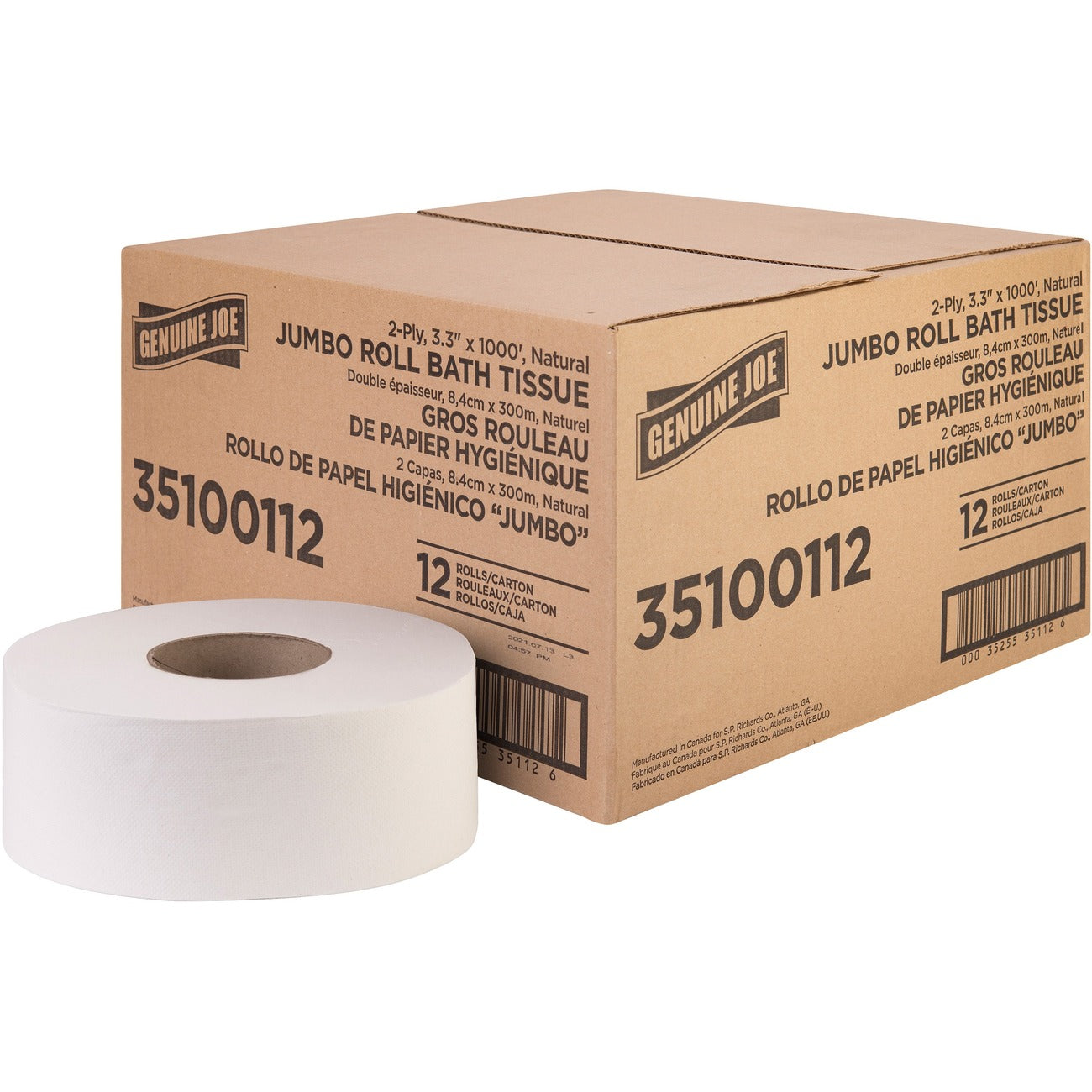 Genuine Joe Tissue Bath Jmb 2Ply 1000