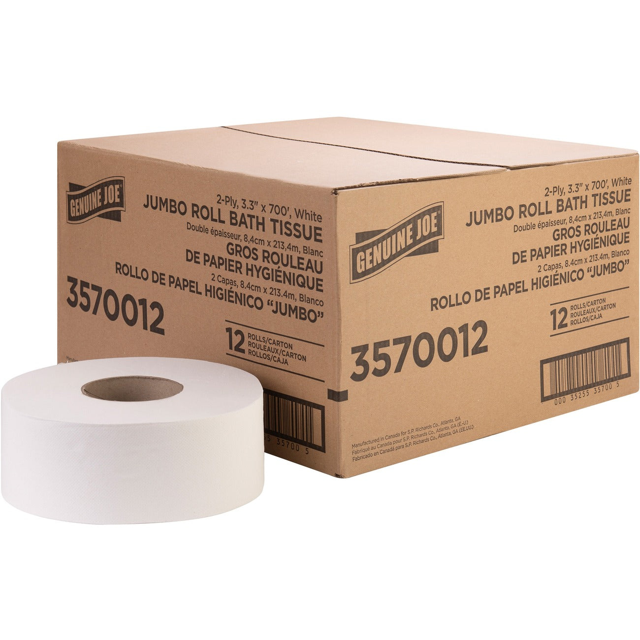 Genuine Joe Tissue Bath Jmb 2Ply 700