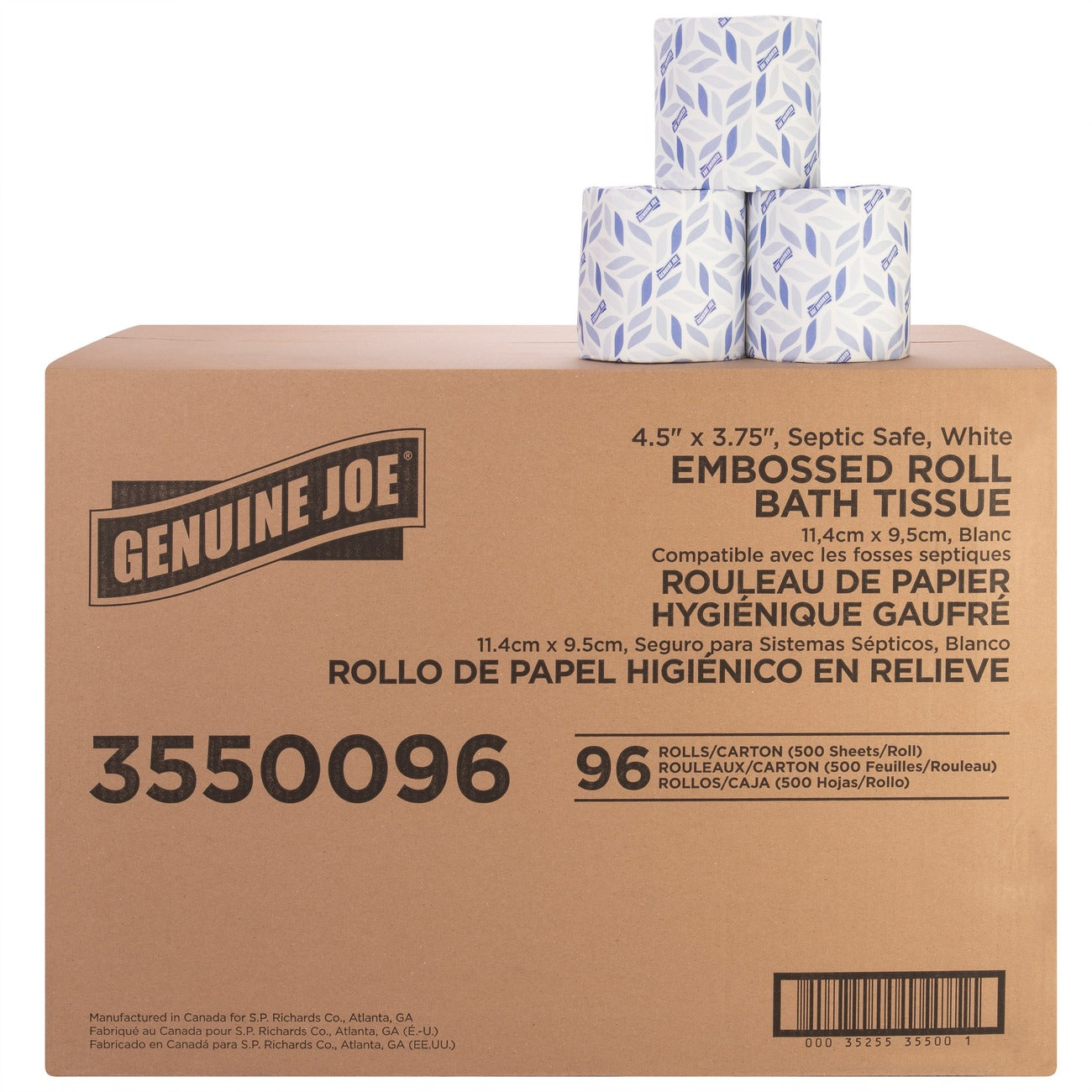 Genuine Joe Tissue Bath 2 Ply White